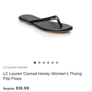 Two pairs of Lauren Conrad Flip Flops